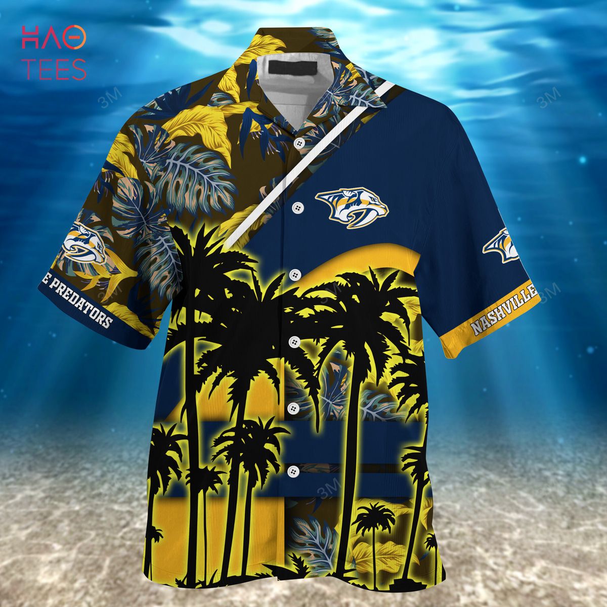 LIMITED] Nashville Predators NHL-Summer Hawaiian Shirt And Shorts