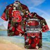 [LIMITED] NC State Wolfpack Summer Hawaiian Shirt And Shorts,  With Tropical Patterns For Fans
