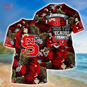[LIMITED] NC State Wolfpack Summer Hawaiian Shirt And Shorts,  With Tropical Patterns For Fans