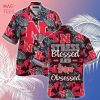 [LIMITED] Nebraska Cornhuskers  Summer Hawaiian Shirt And Shorts,  With Tropical Patterns For Fans