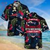 [LIMITED] New England Patriots NFL-Summer Hawaiian Shirt And Shorts,  With Tropical Patterns For Fans