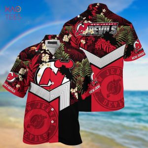 [LIMITED] New Jersey Devils NHL Hawaiian Shirt And Shorts, New Collection For This Summer