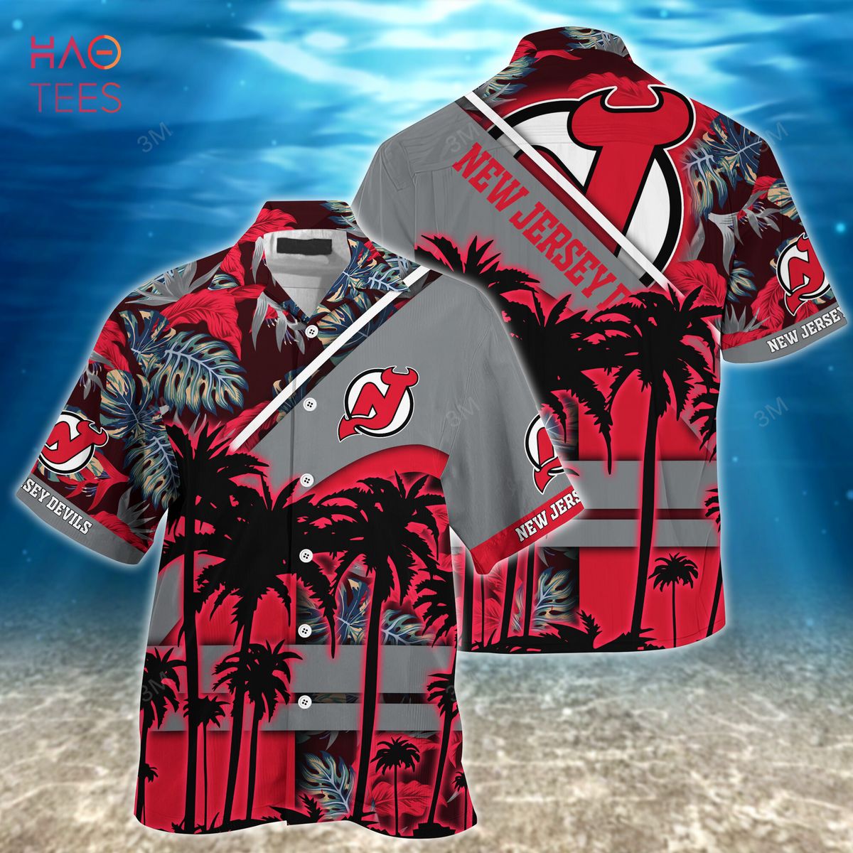 LIMITED] New Jersey Devils NHL Hawaiian Shirt And Shorts, New Collection  For This Summer Limited Edition
