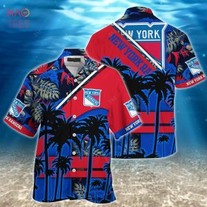 [LIMITED] New York Rangers NHL-Summer Hawaiian Shirt And Shorts, For Fans This Season
