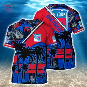 [LIMITED] New York Rangers NHL-Summer Hawaiian Shirt And Shorts, For Fans This Season