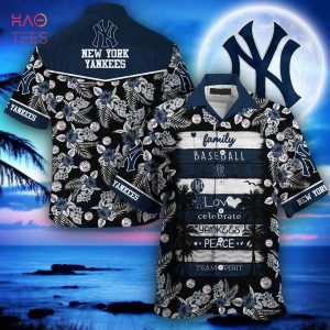 Yankees Hawaiian Shirt Red Hibiscus Logo New York Yankees Gift -  Personalized Gifts: Family, Sports, Occasions, Trending