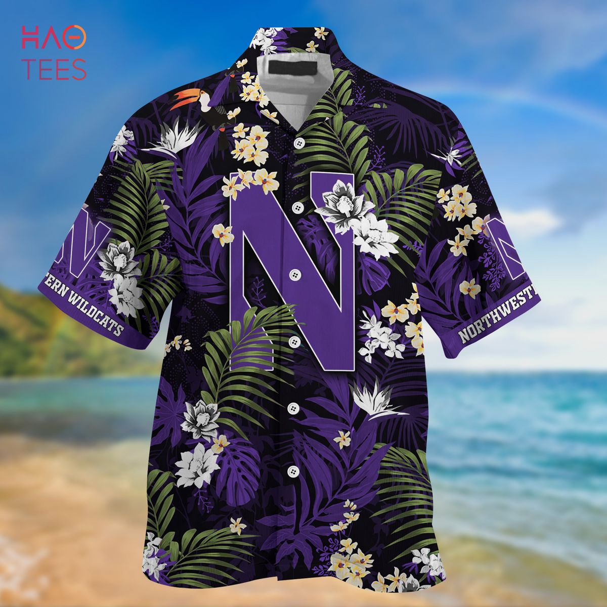 Northwestern Wildcats NCAA Flower Hawaiian Shirt 3D Shirt, Northwestern  Wildcats Football Gifts For Women - T-shirts Low Price