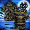 [LIMITED] Notre Dame Fighting Irish Summer Hawaiian Shirt And Shorts,  With Tropical Patterns For Fans