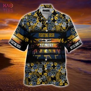 Notre Dame Fighting Irish NCAA1 Hawaiian Shirt Star Pattern Best Trend  Summer Gift