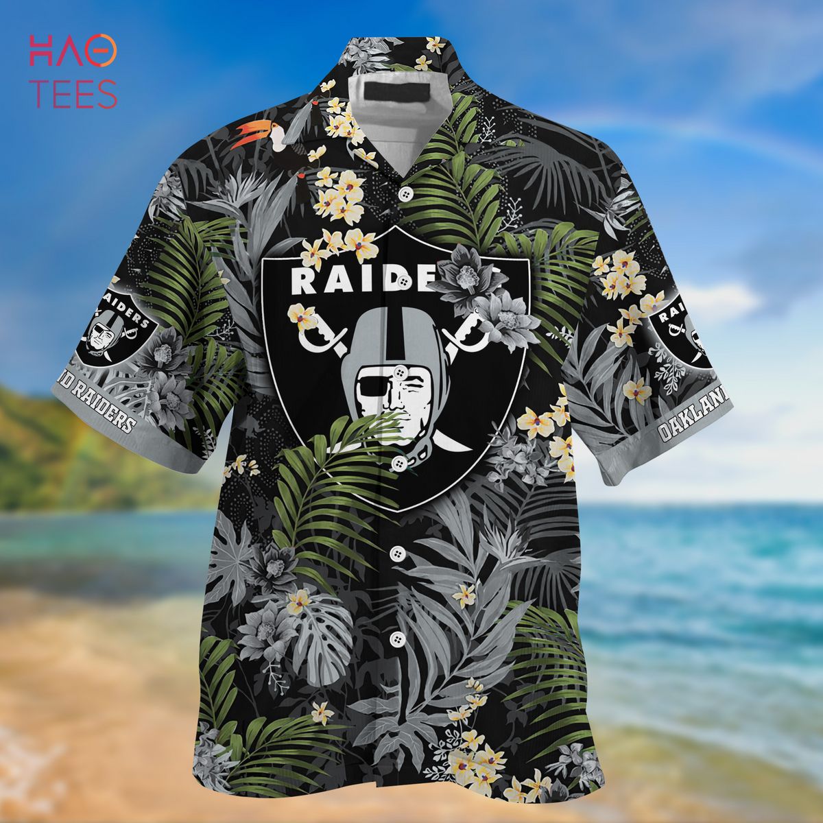 Oakland Athletics Tropical AOP Hawaiian Shirt And Beach Short - Banantees