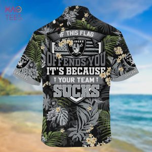 NFL Oakland Raiders Flower Hawaii 3d Shirt Olrd3d04150620 DS0