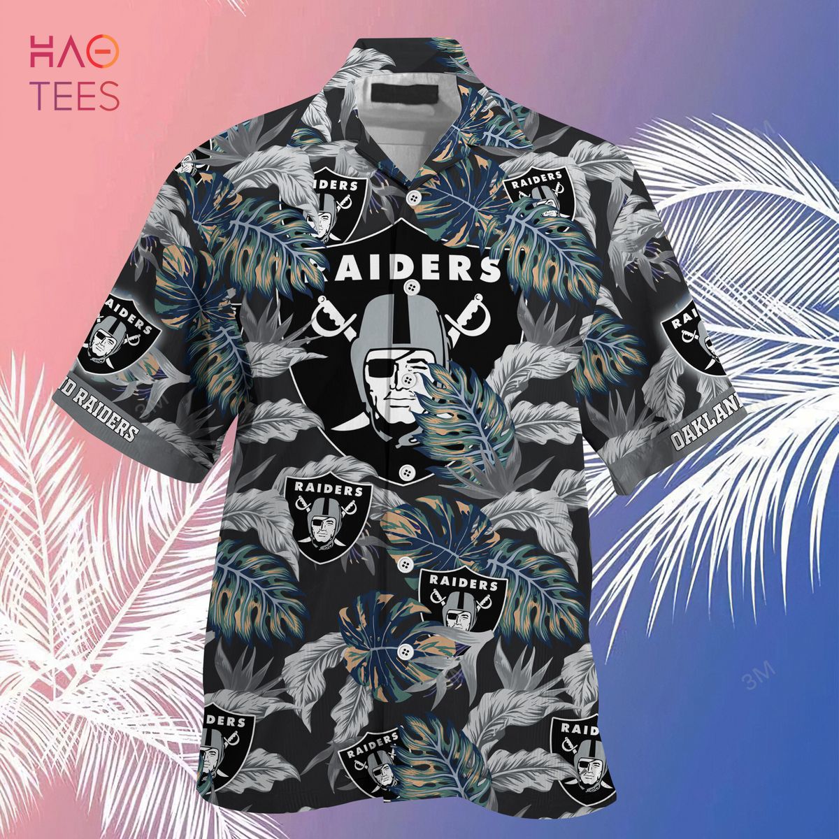 LIMITED] Oakland Raiders NFL-Summer Hawaiian Shirt And Shorts, With  Tropical Patterns For Fans