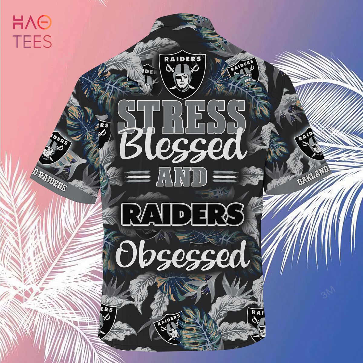 LIMITED] Oakland Raiders NFL-Summer Hawaiian Shirt And Shorts, With  Tropical Patterns For Fans