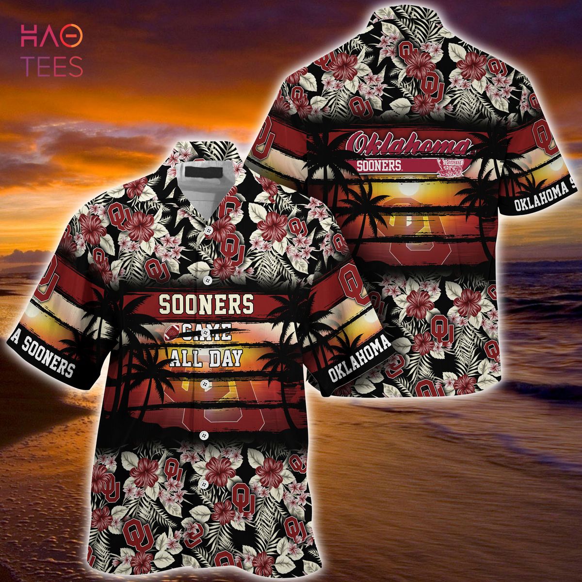 [LIMITED] Oklahoma Sooners Summer Hawaiian Shirt, Floral Pattern For Sports Enthusiast This Year