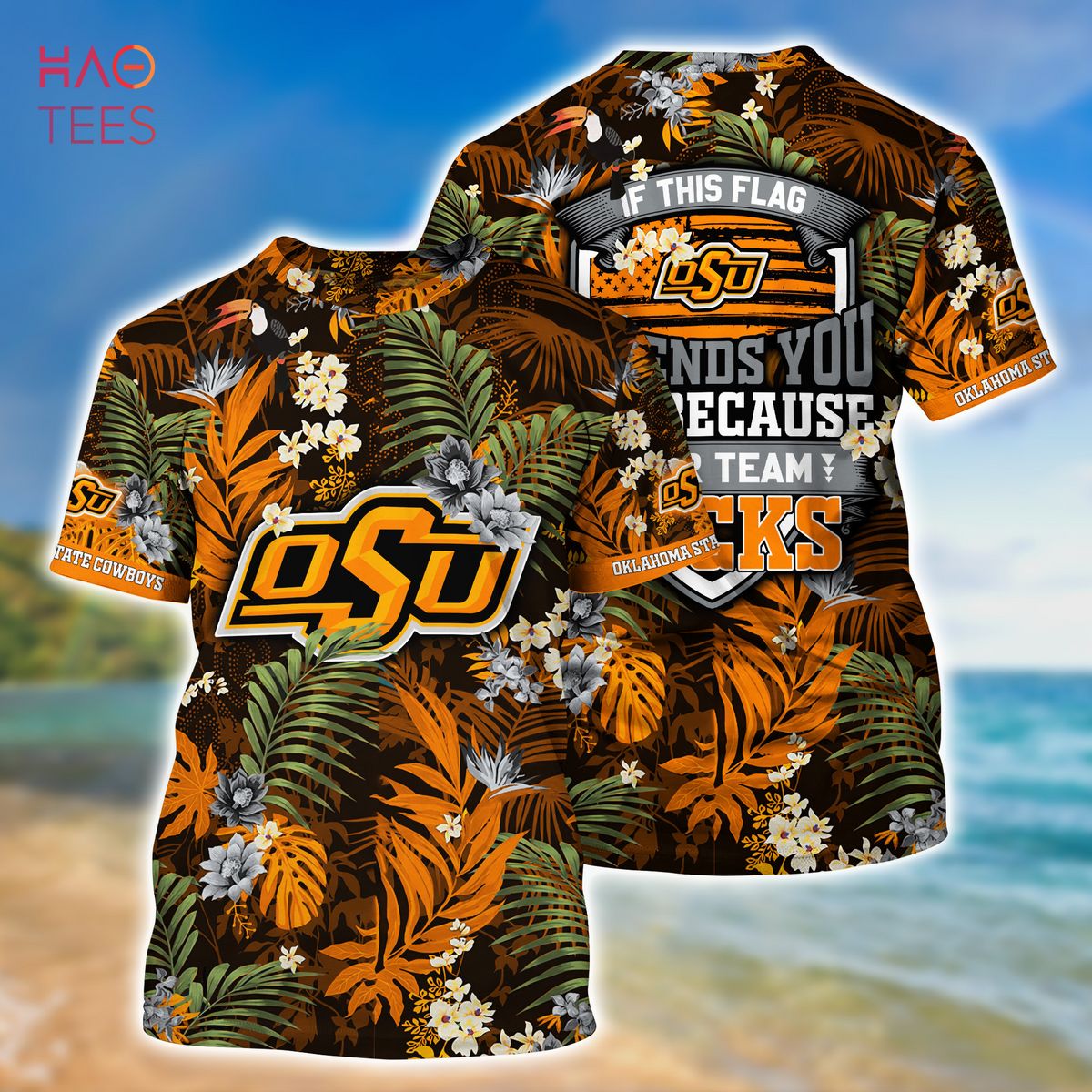 Oklahoma State Cowboys NCAA Hawaiian Shirt Sunsets Aloha Shirt - Trendy  Aloha