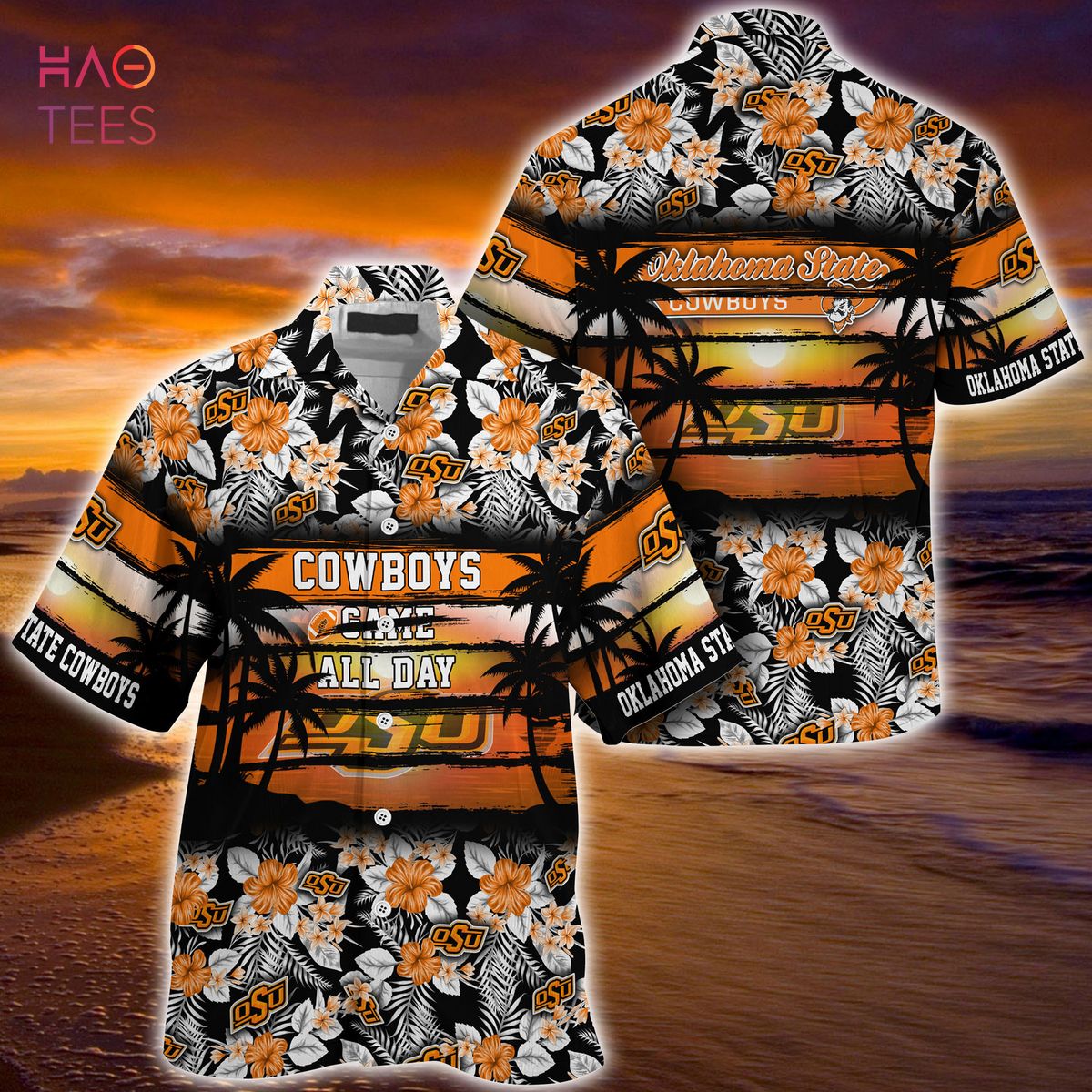 [LIMITED] Oklahoma State Cowboys Summer Hawaiian Shirt, Floral Pattern For Sports Enthusiast This Year