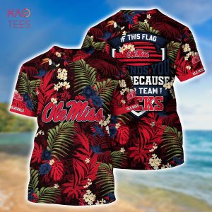 [LIMITED] Ole Miss Rebels  Summer Hawaiian Shirt And Shorts,  With Tropical Patterns For Fans