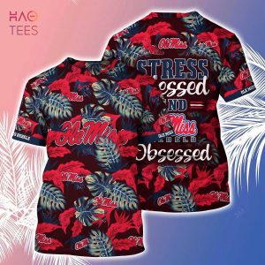 [LIMITED] Ole Miss Rebels  Summer Hawaiian Shirt And Shorts, Stress Blessed Obsessed For Fans