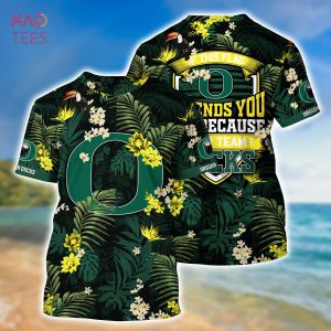 [LIMITED] Oregon Ducks  Summer Hawaiian Shirt And Shorts,  With Tropical Patterns For Fans