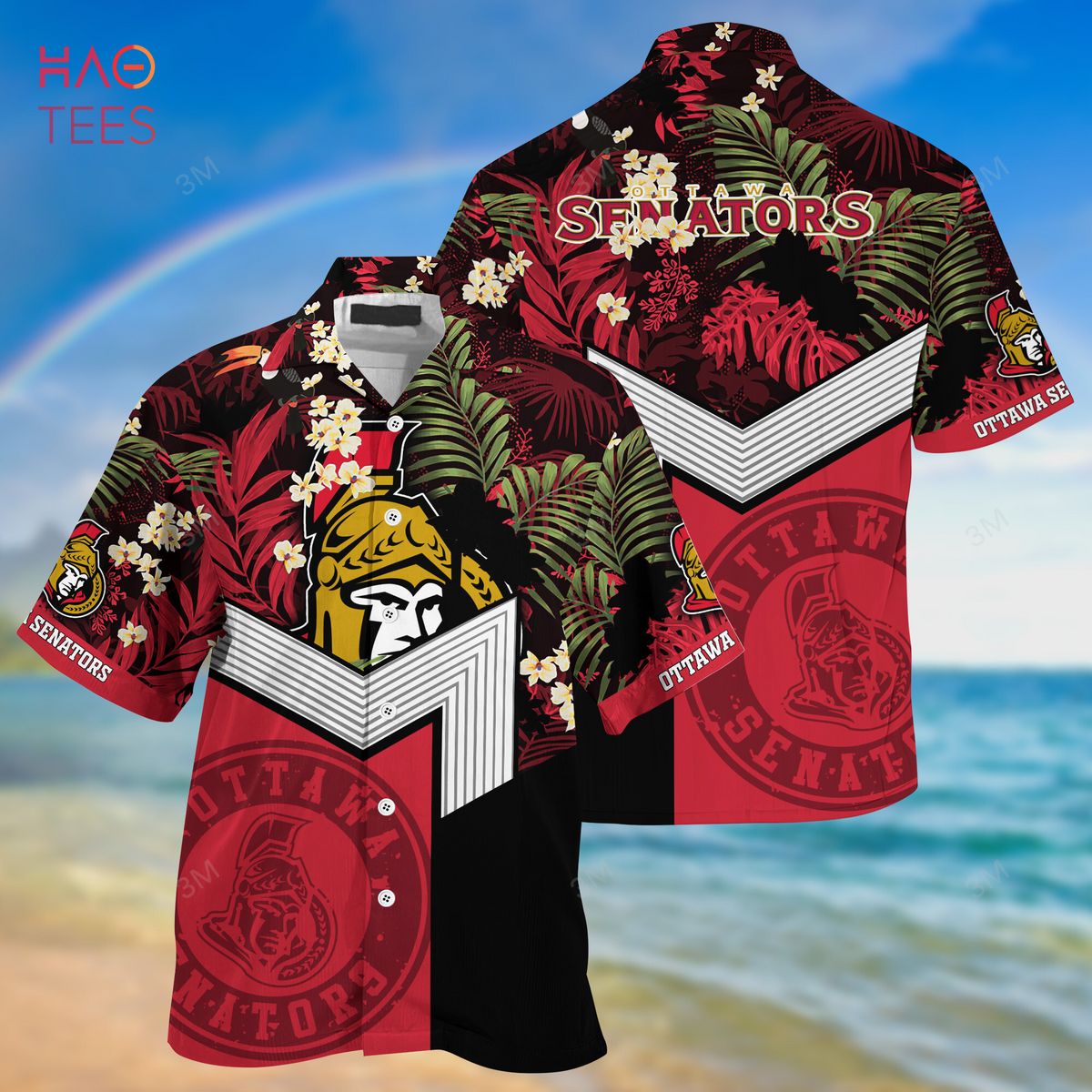 Ottawa Senators NHL Us Flag Hawaiian Shirt Custom Summer Aloha Shirt -  Trendy Aloha