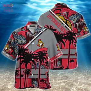 [LIMITED] Ottawa Senators NHL-Summer Hawaiian Shirt And Shorts, For Fans This Season