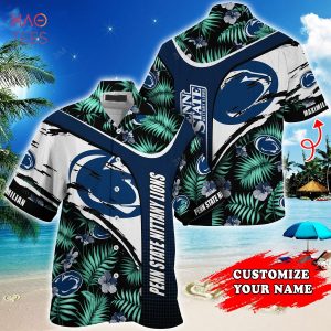 [LIMITED] Penn State Nittany Lions Customized Summer Hawaiian Shirt, With Tropical Pattern For Fans