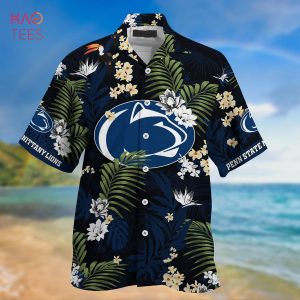 Penn State Nittany Lions Floral Tropical Hawaiian Shirt