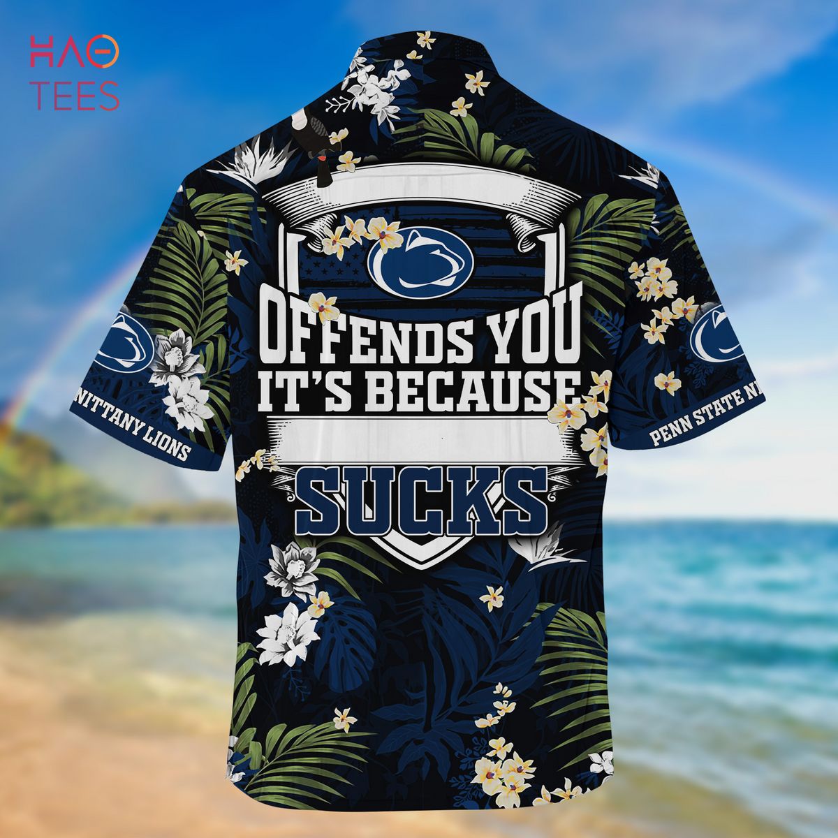 Penn State Nittany Lions Tropical Style Hawaiian Shirt And Shorts