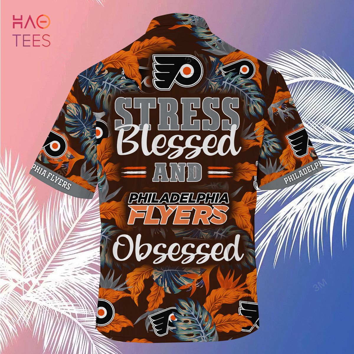 LIMITED] Philadelphia Flyers NHL-Summer Hawaiian Shirt And Shorts, Stress  Blessed Obsessed For Fans