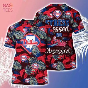 [LIMITED] Philadelphia Phillies MLB-Summer Hawaiian Shirt And Shorts, Stress Blessed Obsessed For Fans