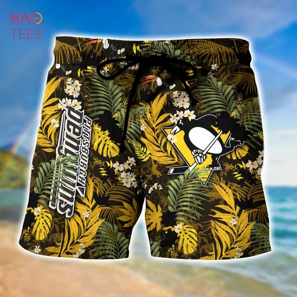 [LIMITED] Pittsburgh Penguins NHL Hawaiian Shirt And Shorts, New Collection For This Summer