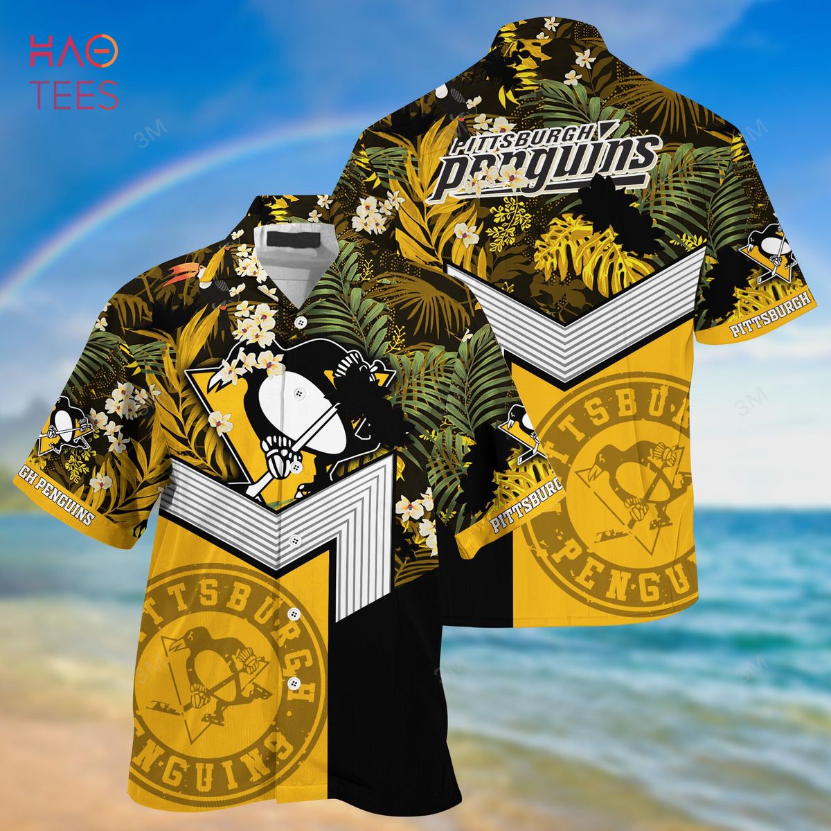 [LIMITED] Pittsburgh Penguins NHL Hawaiian Shirt And Shorts, New Collection For This Summer – M601