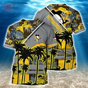 [LIMITED] Pittsburgh Penguins NHL-Summer Hawaiian Shirt And Shorts, For Fans This Season