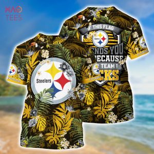 [LIMITED] Pittsburgh Steelers NFL-Summer Hawaiian Shirt And Shorts,  With Tropical Patterns For Fans