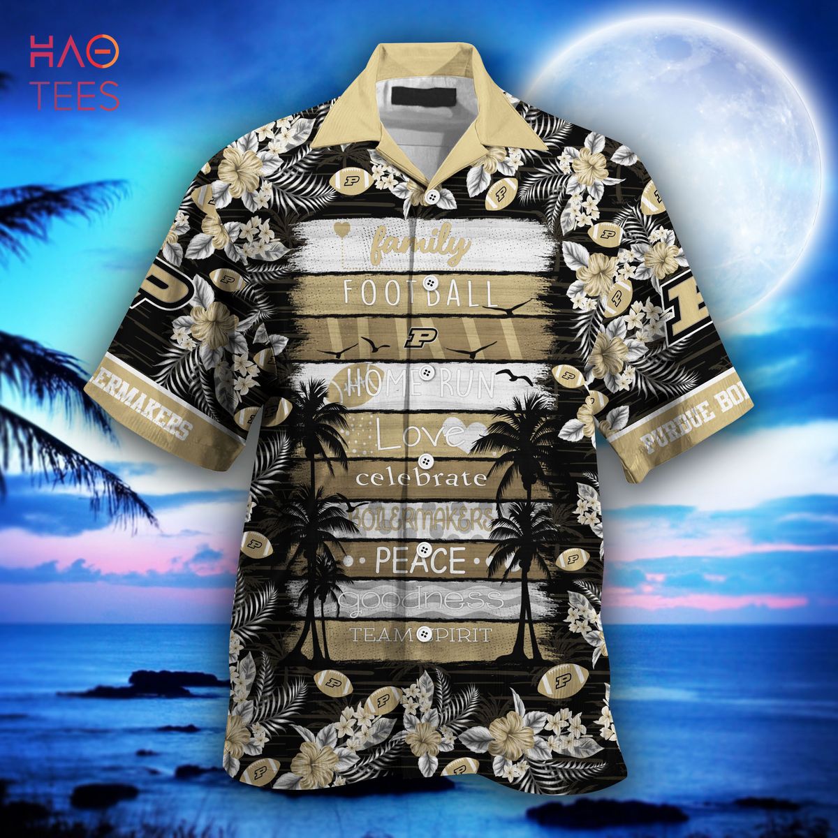 LIMITED] Purdue Boilermakers Hawaiian Shirt, New Gift For Summer