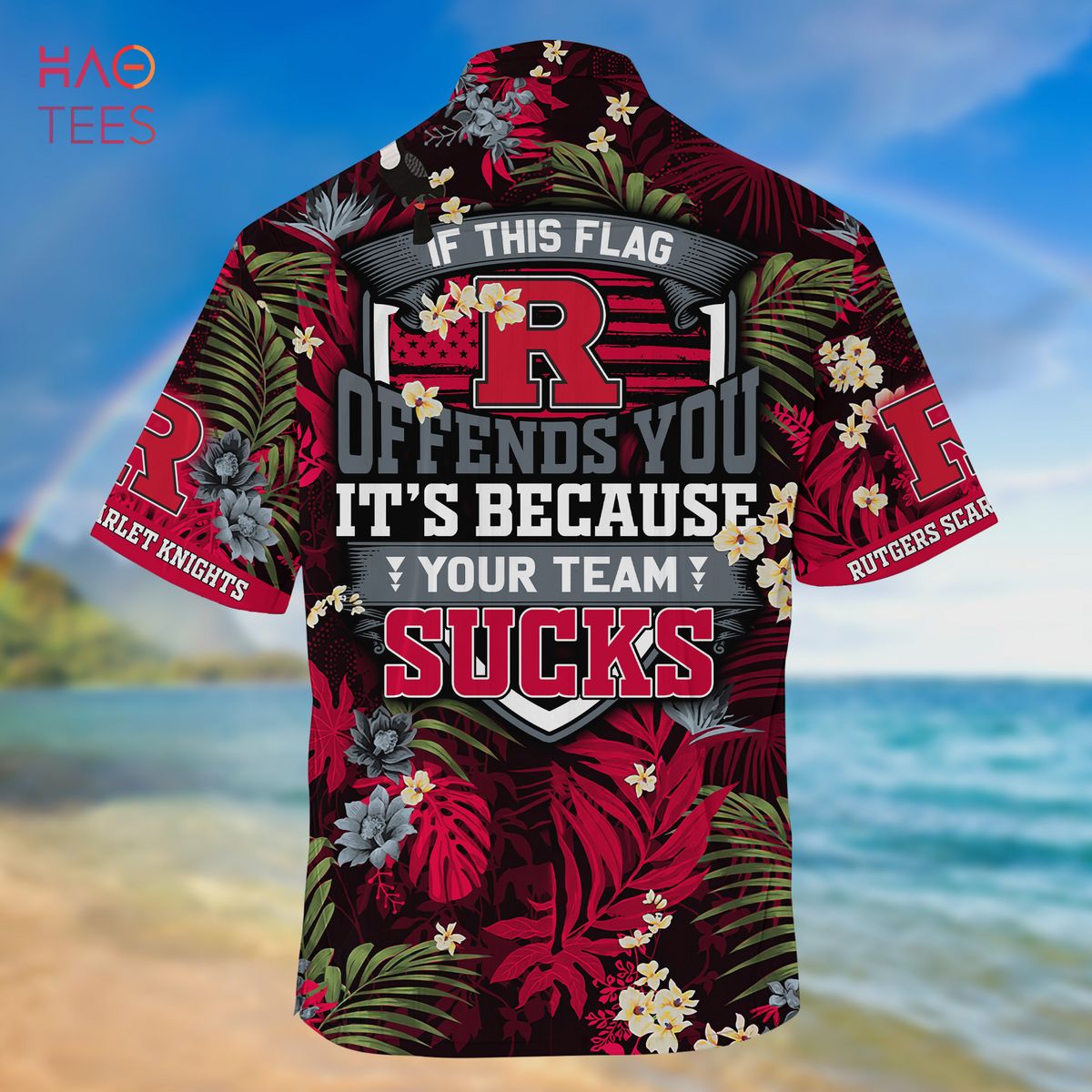 LIMITED] Army Black Knights Summer Hawaiian Shirt And Shorts, With Tropical  Patterns For Fans