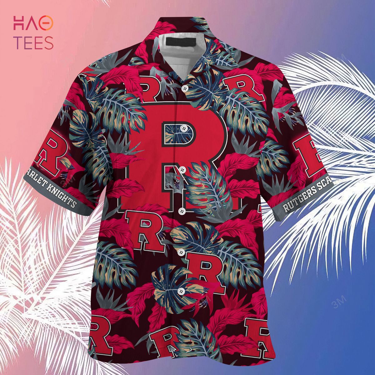 [LIMITED] Rutgers Scarlet Knights Summer Hawaiian Shirt And Shorts, Stress Blessed Obsessed For Fans