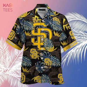 MLB San Diego Padres Funny Skeleton And Tropical Pattern Hawaiian Shirt And  Short