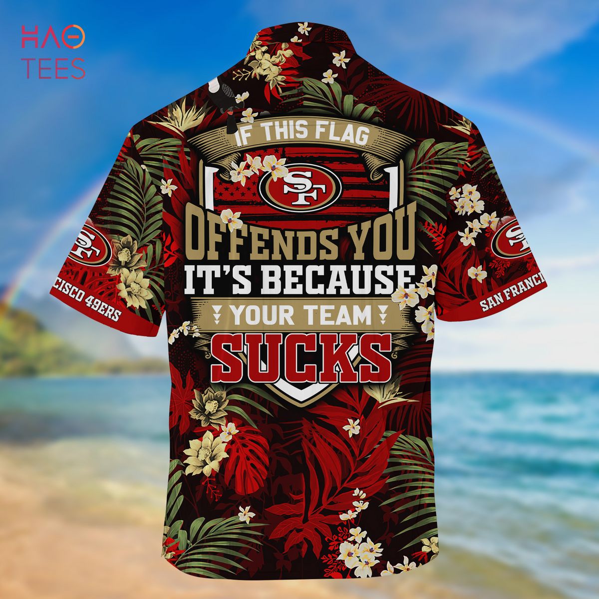 Tropical Summer San Francisco 49Ers Short Sleeve Hawaiian Shirt