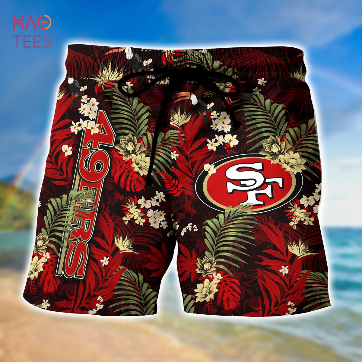 Tropical Summer San Francisco 49Ers Set 3D Hawaiian Shirt And