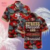 [LIMITED] San Francisco 49ers NFL-Summer Hawaiian Shirt And Shorts, Stress Blessed Obsessed For Fans