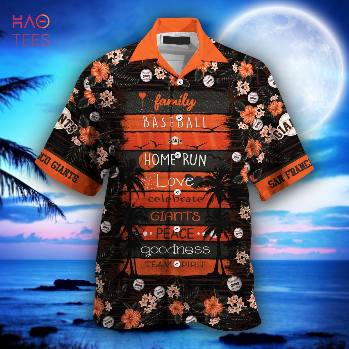 San Francisco Giants Baseball Hawaiian Shirt Aloha Beach Summer