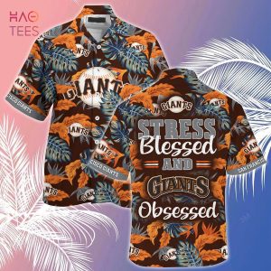 [LIMITED] San Francisco Giants MLB-Summer Hawaiian Shirt And Shorts, Stress Blessed Obsessed For Fans