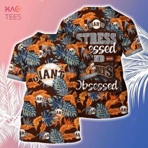[LIMITED] San Francisco Giants MLB-Summer Hawaiian Shirt And Shorts, Stress Blessed Obsessed For Fans