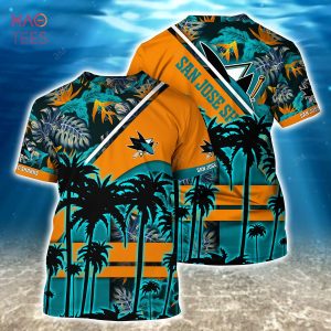 [LIMITED] San Jose Sharks NHL-Summer Hawaiian Shirt And Shorts, For Fans This Season