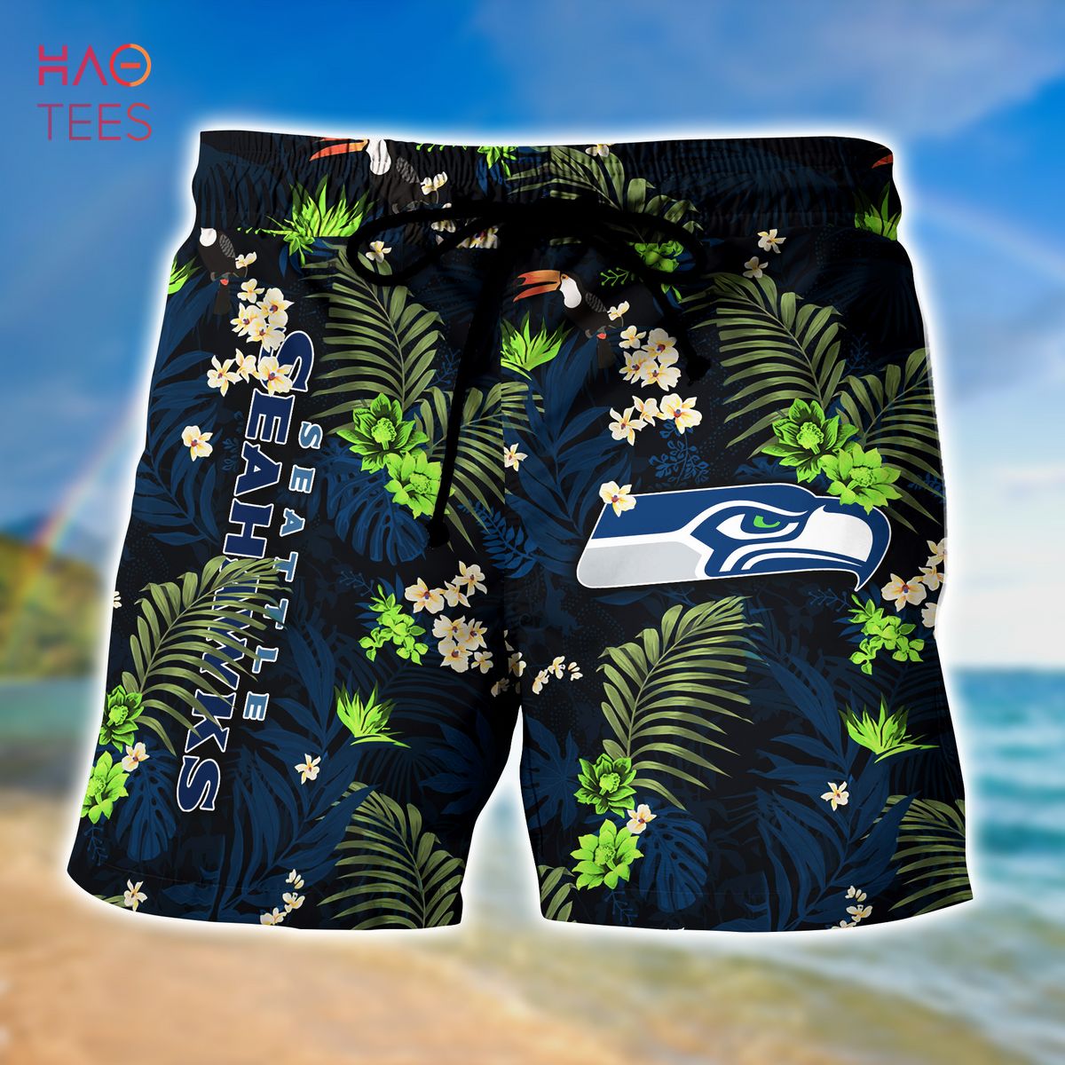 LIMITED] Seattle Seahawks NFL-Summer Hawaiian Shirt And Shorts, With  Tropical Patterns For Fans