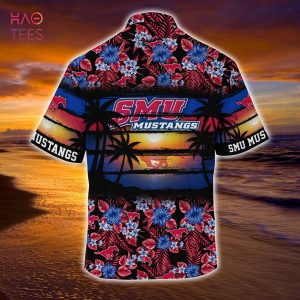 [LIMITED] SMU Mustangs Summer Hawaiian Shirt, Floral Pattern For Sports Enthusiast This Year
