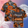 [LIMITED] Syracuse Orange  Summer Hawaiian Shirt And Shorts, Stress Blessed Obsessed For Fans