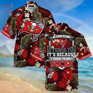 [LIMITED] Tampa Bay Buccaneers NFL-Summer Hawaiian Shirt And Shorts,  With Tropical Patterns For Fans