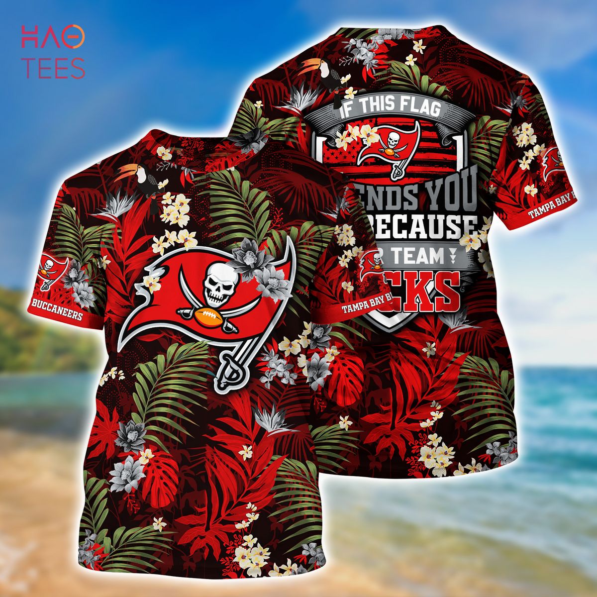 Tampa Bay Buccaneers Hawaii Shirt Tropical Flower Aloha Summer